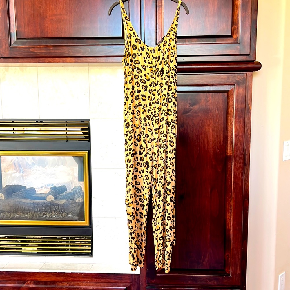 Darling Stillwater leopard jumpsuit!